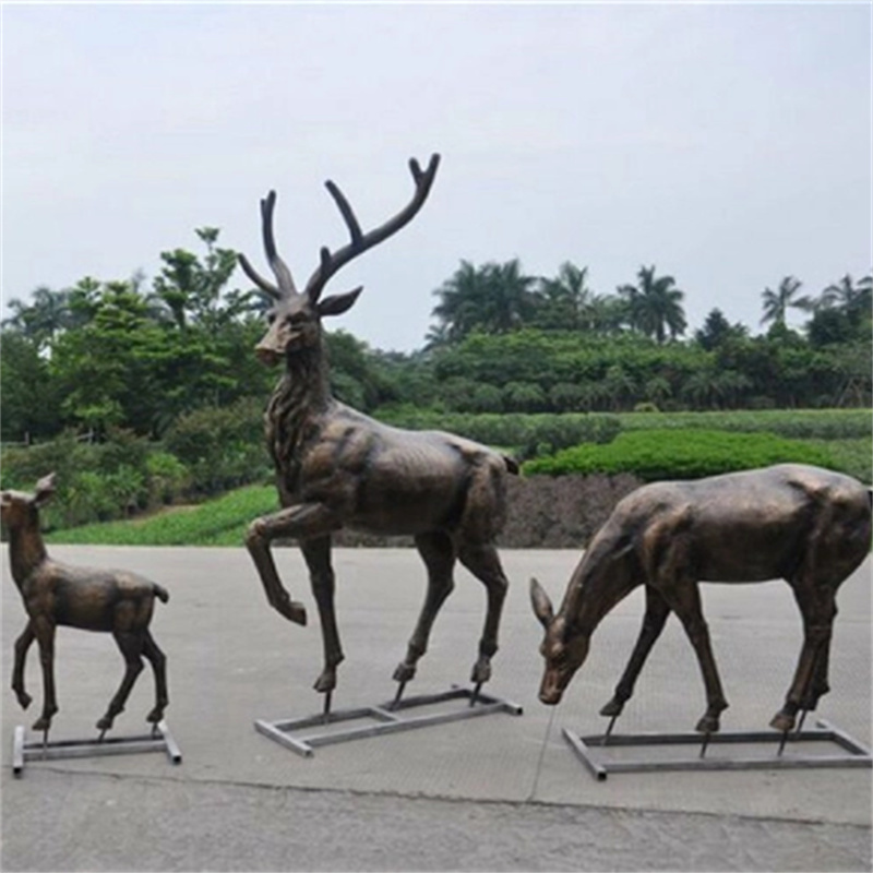 Customized animal shaped decorative Handmade Copper sculpture (6)