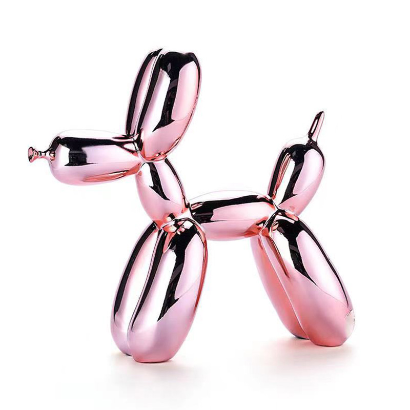 pink balloon dog sculpture